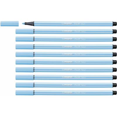 Markeerstiften Stabilo Pen 68 Fluorescerend Blauw (10 Onderdelen)