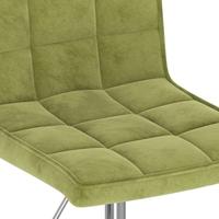 Eetkamerstoelen draaibaar 2 st fluweel lichtgroen - thumbnail