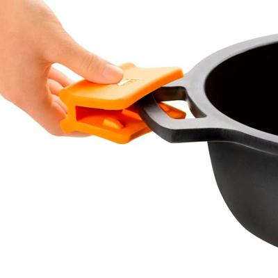 Kookpot BRA A270545 Zwart Zwart/Oranje Metaal Aluminium (45 cm) - thumbnail