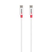 Skross SKCA0008C-C120CN USB-kabel USB 2.0 USB-C stekker, USB-C stekker 1.20 m Wit Rond - thumbnail