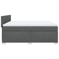 Boxspring met matras stof donkergrijs 180x200 cm - thumbnail