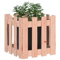 Plantenbak met hekontwerp 40x40x40 cm massief douglashout - thumbnail