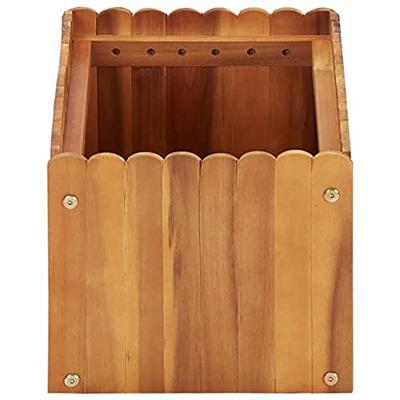 VidaXL Plantenbak verhoogd 50x30x25 cm massief acaciahout VidaXL Plantenbak verhoogd 50x30x25 cm massief acaciahout