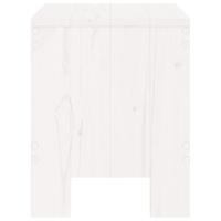 tuinkrukken 2 st 40x36x45 cm massief grenenhout wit - thumbnail