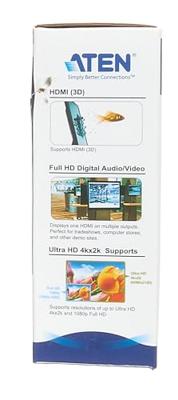 4-Poorts HDMI-Splitter Zwart - thumbnail