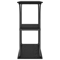 Wandtafel met plank Zwart eiken 101 x 35 x 80.5 cm Bewerkt hout - thumbnail