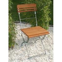 Bistrostoel - Verzinkt staal Robinahout - Bruin Grijs - thumbnail