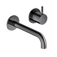 Hotbath Cobber afbouwdeel inbouw wastafelmengkraan met 18 cm uitloop zwart chroom CB005EXT18BK - thumbnail