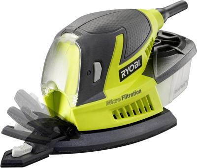 RYOBI Driehoekige schuurmachine 100 W + 20 schuurmiddelen RYOBI Driehoekige schuurmachine 100 W + 20 schuurmiddelen