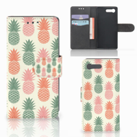 Sony Xperia X Compact | Book Cover | Ananas | Portemonnee hoesje - thumbnail