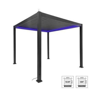 sweeek - Elektrische aluminium pergola met lamellendak, 3x3 m met