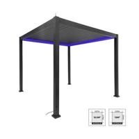 sweeek - Elektrische aluminium pergola met lamellendak, 3x3 m met - thumbnail