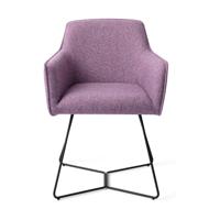 Jesper Home Eetkamerstoel 'Hofu' Beehive Black, kleur Violet Daisy - thumbnail