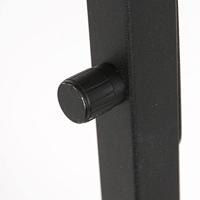 Steinhauer VloerlampStang zwart met strokleurige kap - 3706ZW - thumbnail