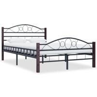 Bedframe metaal zwart 120x200 cm - thumbnail