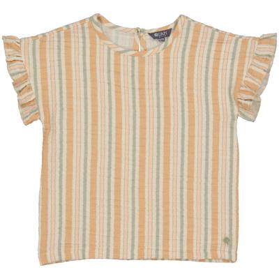 Quapi Meisjes blouse - Thalea - AOP Multi streep