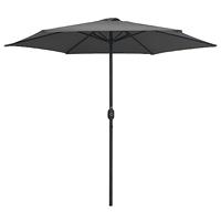 Parasol met aluminium paal 270x246 cm antraciet - thumbnail