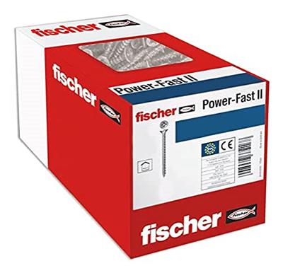 Fischer 670037 Power-Fast II CZF Spaanplaatschroef 3 mm 30 mm Kruiskop Pozidriv Staal Galvanisch verzinkt 1000 stuk(s)