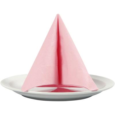 Creativ Company Servetten, afm 33x33 cm, lichtrood, 20 stuk/ 1 doos