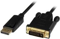 StarTech.com 91cm DisplayPort naar DVI-kabel - Computer Monitor Kabel - DisplayPort naar DVI Kabel - DisplayPort-kabel - DP naar DVI-kabel - 1920 x 1200 - Zwart (DP2DVIMM3BS) - thumbnail