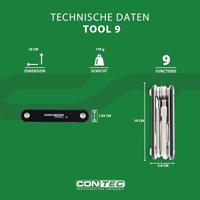 CONTEC multifunctie-tool "tool 9" ct multifunction tool 9 9 functions - thumbnail