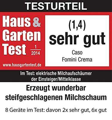 CASO Fomini Crema 1656 Melkopschuimer Zwart 435 W