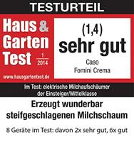 CASO Fomini Crema 1656 Melkopschuimer Zwart 435 W - thumbnail