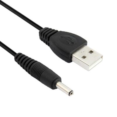 USB male naar DC 3 5 x 1.35 mm voedingskabel lengte: 1 2 m (zwart)