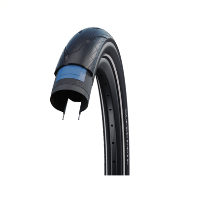 Schwalbe super moto perf (raceguard) level 4 anti-lek, zwart met reflectie, 28x2.00 etrto 50-622