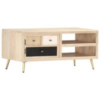 VidaXL Salontafel 90x45x40 cm massief mangohout - thumbnail
