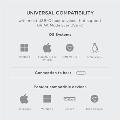 Satechi USB-C naar HDMI 2.1 8K kabel (2m) - Space Grey Satechi USB-C naar HDMI 2.1 8K kabel (2m) - Space Grey