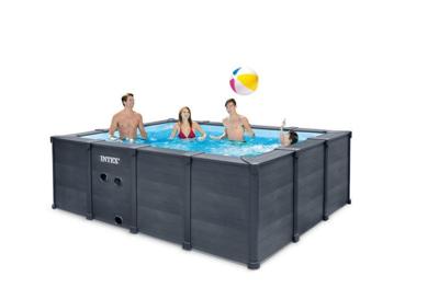 Graphite gray panel pool set 4m x 3m x 1,24m I Intex - Intex