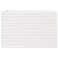 Plantenbak 70x40x46 cm massief grenenhout wit - thumbnail