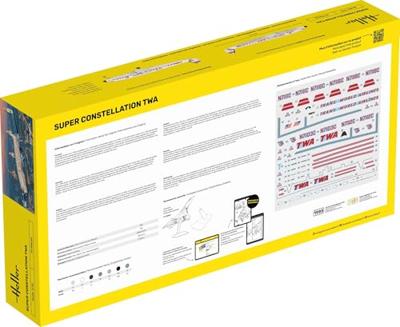 Heller 58391 STARTER KIT Super Constellation TWA Bouwpakket Schaal 1:72