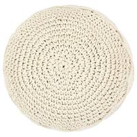 VidaXL Poef macramé handgemaakt 45x30 cm katoen - thumbnail