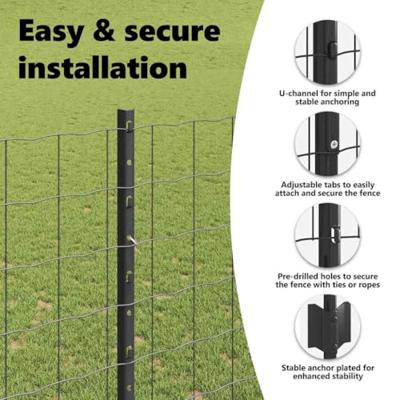 VidaXL Hek met paal grijs 1,4 x 10 m staal en pvc