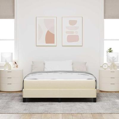 Boxspring bed Anders Crème 140 x 200 cm Stof