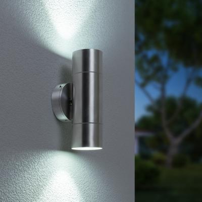 Dax LED Wandlamp - Dimbaar - 8 Watt 690 Lumen - 6500K Daglicht Wit - IP64 Waterdicht voor Binnen en buiten - GU10 Vervangbare lichtbron - Up & Down Light - RVS Dax LED Wandlamp - Dimbaar - 8 Watt 690 Lumen - 6500K Daglicht Wit - IP64 Waterdicht voor Binnen en buiten - GU10 Vervangbare lichtbron - Up & Down Light - RVS