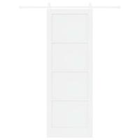 Schuifdeur ORKDAL Wit 83 x 232 cm Massief grenenhout - thumbnail