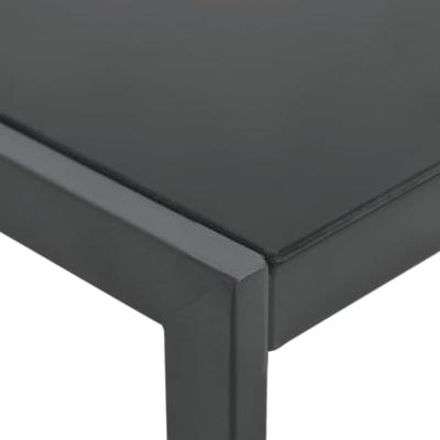 Ligbedden 2 st met tafel textileen en staal - thumbnail