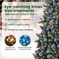 VidaXL Kunstkerstboom met 300 led groen 240 cm pvc en plastic en staal - thumbnail