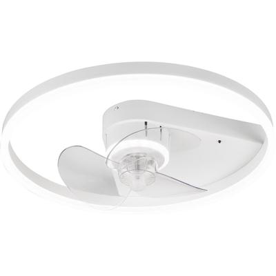 LED Plafondlamp met Ventilator - Dimbaar - Mat Wit - Afstandsbediening