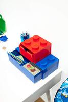 Room Copenhagen LEGO Brick Drawer 4 Rood opbergdoos - thumbnail