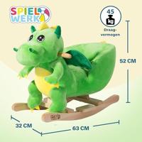 Schommeldier Dino met veiligheidsgordel en geluiden , hobbeldier - thumbnail