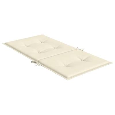 VidaXL Tuinstoelkussen lage rug 2 st 100x50x3 cm oxford stof crème VidaXL Tuinstoelkussen lage rug 2 st 100x50x3 cm oxford stof crème