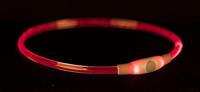 TRIXIE LICHTGEVENDE HALSBAND USB FLASH LIGHT OPLAADBAAR TPU BLAUW - thumbnail