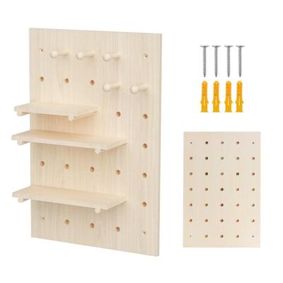 Houten whiteboard-organizer Maclean, lichte houtkleur, 40x60 cm, max. 20 kg, MC-130 WD