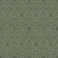 Dutch Wallcoverings Blomstermala - Ludvig Green - Groen - thumbnail