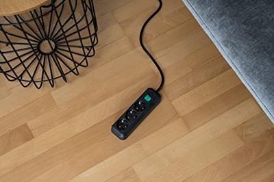 Brennenstuhl Eco-Line 3-voudige zwarte stekkerdoos met schakelaar | 1152300015 - 1152300015