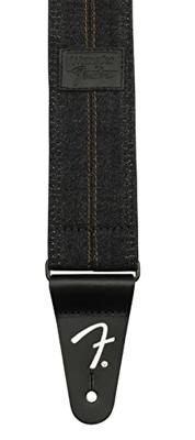 Fender x Wrangler® Denim Strap Washed Black Stitch gitaarband